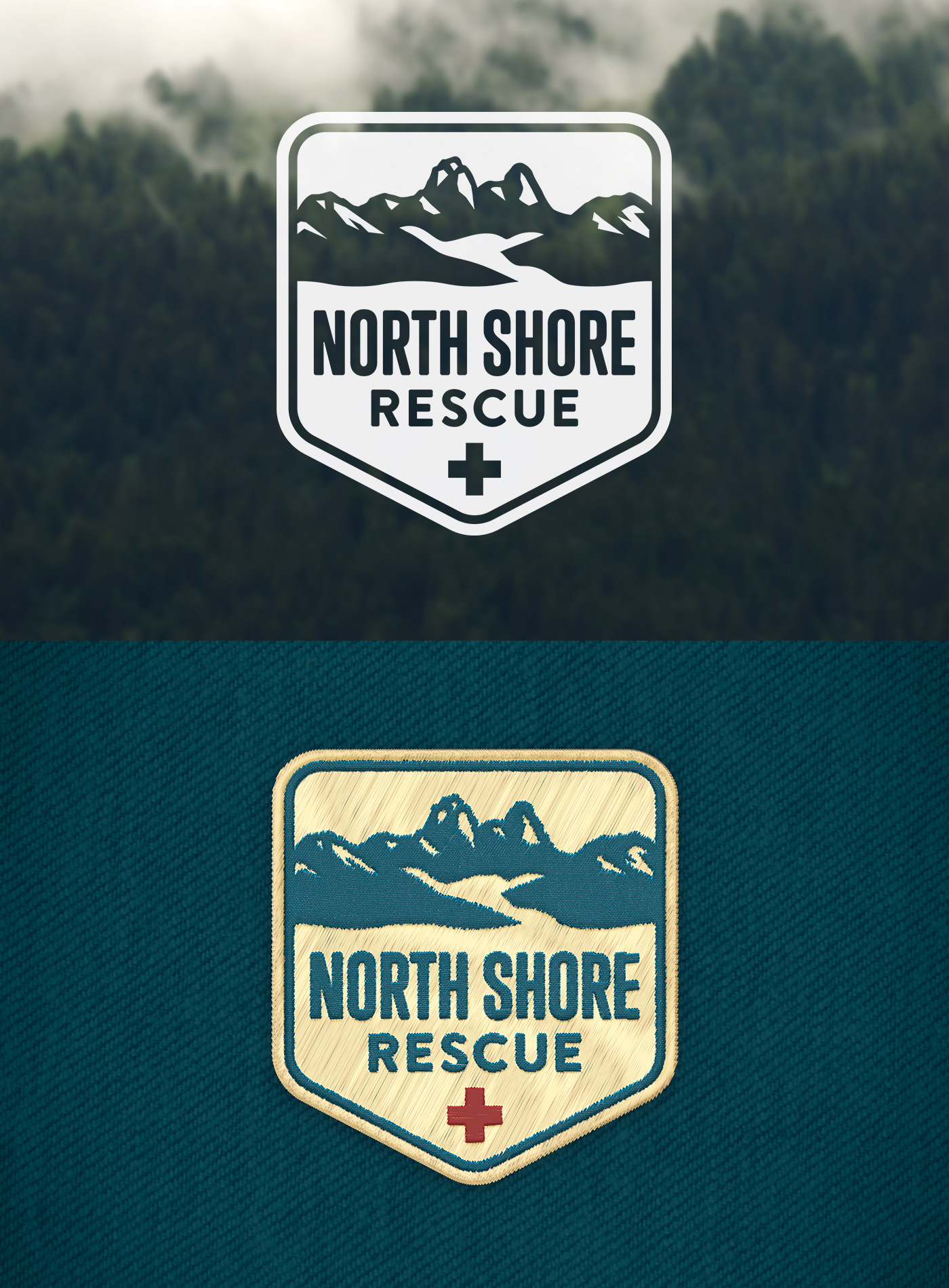Sarah Eno redesign North Shore Rescue Logo