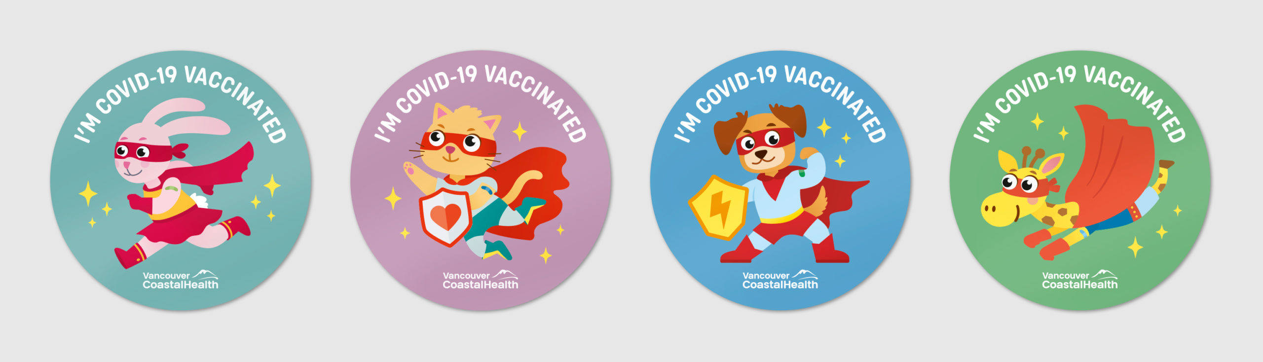 Sarah Eno COVID-19 Vaccine Sticker Design for Kids
