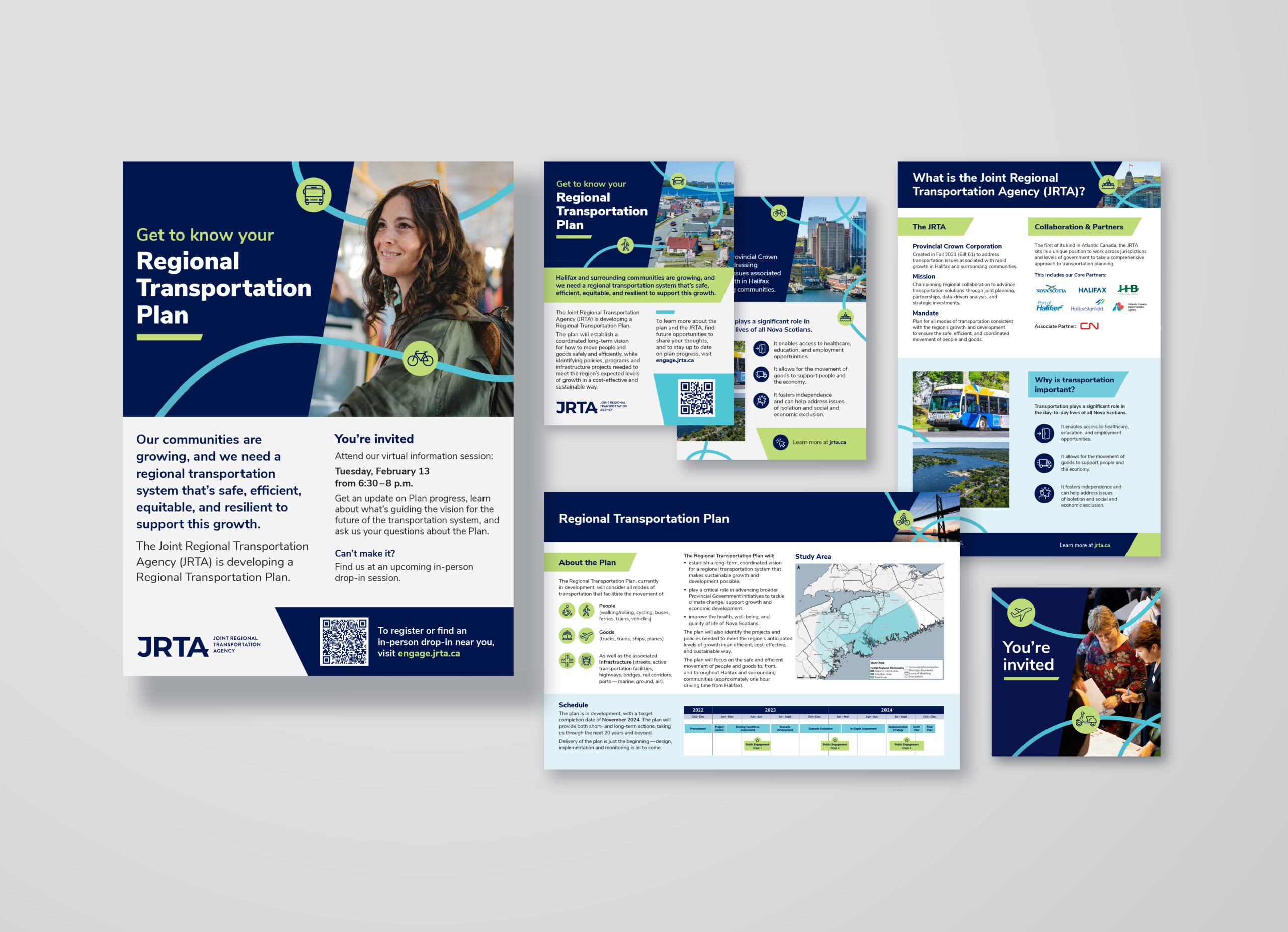 JRTA Regional Transportation Plan Engagement Materials design