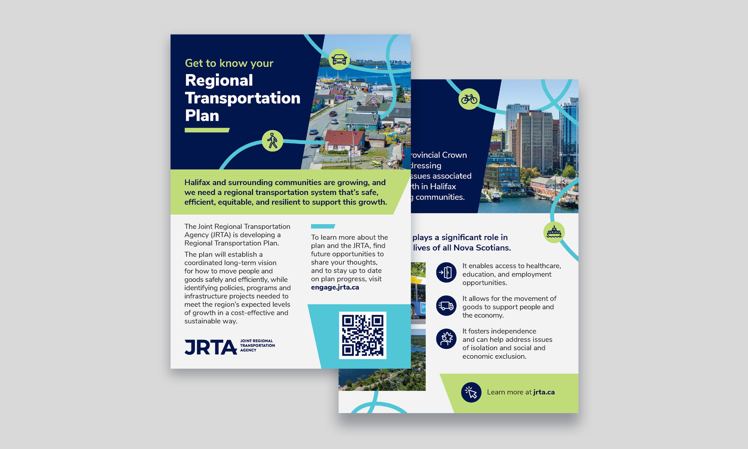 JRTA Regional Transportation Plan Postcard Design