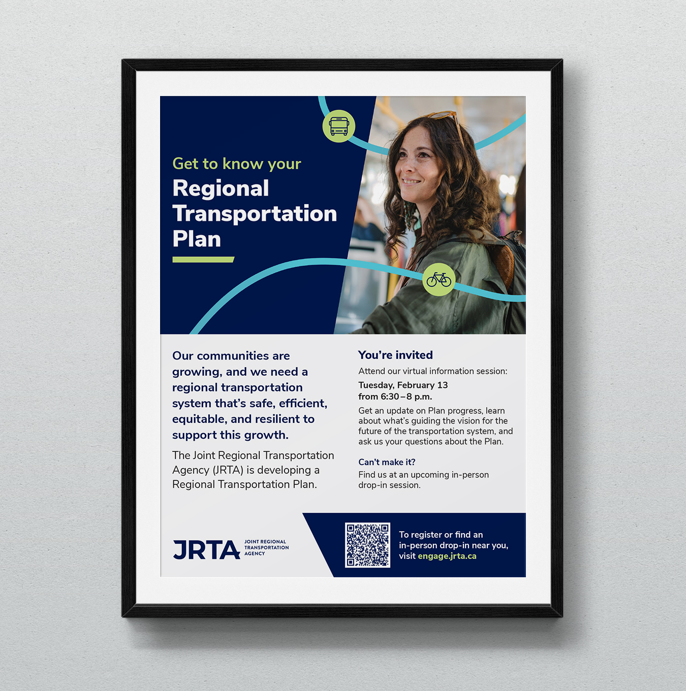 JRTA Regional Transportation Plan Public Meeting Poster